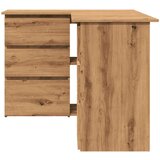 vidaXL Kotna pisalna miza artisan hrast 145x100x76 cm inženirski les | Shoptok.si