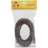 Delock hdmi kabel z mrežno povezavo kotni 5m 4K rdeč 82688 | Shoptok.si