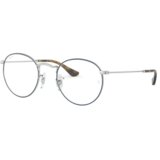 Ray-ban Ray Ban Okvir za naočare Round 0RX3447V 297050, Srebrne boje | Eponuda.com