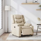  Električni naslonjač od tkanine krem | shoptok.hr