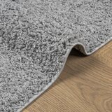  Čupavi tepih PAMPLONA s visokim vlaknima moderni sivi 80x250 cm | shoptok.hr