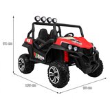 Buggy na akumulator Grand 4x4 LIFT STRONG - dvosjed - crveni | shoptok.hr