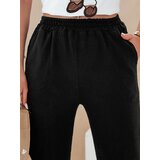 DStreet Spodnie damskie dresowe wide leg DRESLINA czarne | shoptok.hr
