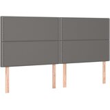  s oprugama i madracem sivi 200x200 cm od umjetne kože | shoptok.hr