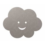 LIND DNA Sivo-bež ročno tkana otroška preproga iz eko usnja 70x88 cm Cloud XXL Cloud – | Shoptok.si