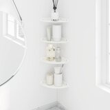  Lebdeća polica s policom s pohranom 4 pcs Bijeli 18 x 18 x 2 cm | shoptok.hr