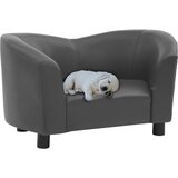 vidaXL Sofa za pse siva 67 x 41 x 39 cm od umjetne kože Cijene