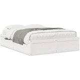 vidaXL Okvir za krevet bijeli 160x200 cm od masivne borovine Cijene