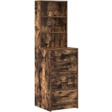  Set toaletnog stola s 2 komada s LED dimljenim hrastovim drvom | shoptok.hr