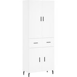  Visoka komoda bijela 69,5x34x180 cm konstruirano drvo | shoptok.hr