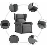  Naslonjač na podizanje od tkanine tamnosivi | shoptok.hr