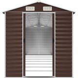  Vrtno spremište smeđe 191 x 725 x 198 cm od pocinčanog čelika | shoptok.hr