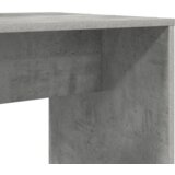 vidaXL Stol s policom Beton siva 138.5 x 55 x 143 cm Konstruirano drvo | shoptok.hr