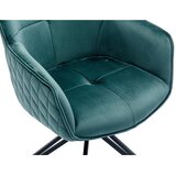 Livetastic Naslanjač Samt, Zelena, Vrtljiv | Shoptok.si
