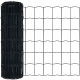 vidaXL Evropska ograja Siva 0.4 x 10 m PVC prevlečen železo, (5000095185) | Shoptok.si