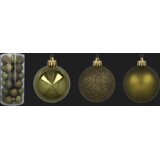 Molarem Home Set od 30 kuglica za božićno drvce – 6 cm, maslinasto zelena | shoptok.hr