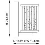  Endon 76259 - Zidna svetiljka EASTON 1xE14/6W/230V sjajni hrom | Eponuda.com