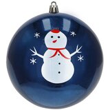  Set Božićnih kuglica 12 cm - Plava, Bijela (4 komada) | shoptok.hr