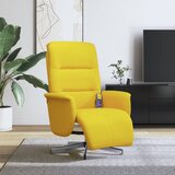 Maison Chic masažni naslanjač - Relax naslanjač s stolčkom za noge svetlo rumeno blago, (22061236) | Shoptok.si