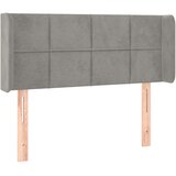  LED uzglavlje svjetlosivo 103x16x78/88 cm baršunasto | shoptok.hr