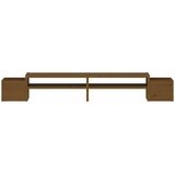  Stalak za monitor boja meda 100x27,5x15 cm od masivne borovine | shoptok.hr