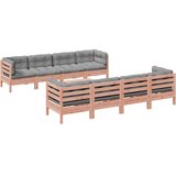 vidaXL 9-dijelni set vrtnih sofa s jastucima masivno drvo duglazije | shoptok.hr