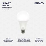 Deltaco SMART HOME LED Žarulja E27 Bijela - Podesiva i Pametna Rasvjeta Cijene