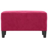  Klupa crvena boja vina 70 x 35 x 41 cm baršunasta | shoptok.hr