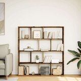 vidaXL Knjižna omara starinski les 132x29x141,5 cm inženirski les | Shoptok.si
