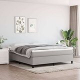  Box spring posteljni okvir svetlo siv 160x200 cm blago, (20739539) Cene