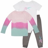 Reebok set za bebe devojcice tri dela/ sivo beli | ePonuda.com