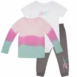 set za bebe devojcice tri dela/ sivo beli