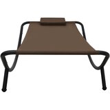  Vrtni ležaj smeđi 200 x 90 cm čelični | shoptok.hr