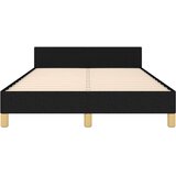  Za krevet s uzglavljem crni 120 x 200 cm od tkanine | shoptok.hr