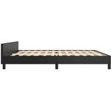  Za krevet s uzglavljem crni 200x200 cm od umjetne kože | shoptok.hr