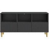 TV omarica s predalom Črna 102 x 34,5 x 50 cm Inženirski les, (5000238888) | Shoptok.si