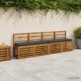  Jastučići za klupe - 2 dijela VUGHT 2 kom. 100% poliester Antracitno siva | Shoptok.si