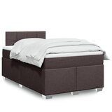 Maison Chic Box spring postelja - Vzmetna postelja z vzmetnico temno rjav 120x200 cm blago SL11953, (21900951) | Shoptok.si