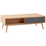 Bessagi Home retro klubska miza lena, hrast, siva Cene