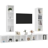 TV Zidni ormarići 4 kom bijeli od iverice | shoptok.hr