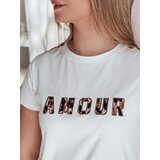 DStreet T-shirt damskie z haftem AMOROSA biały | ePonuda.com