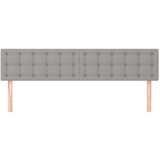  Posteljno vzglavje 2 kosa svetlo sivo 90x5x78/88 cm blago, (20792701) | Shoptok.si