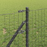  Stup za ogradu 12 pcs Siva 80 cm Čelik s praškastim premazom | shoptok.hr