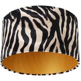 QAZQA Velur senčnik zebra dizajn 35/35/20 zlato v notranjosti | Shoptok.si