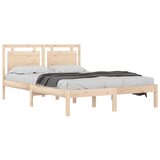  Okvir za krevet od masivnog drva 150 x 200 cm veliki bračni | shoptok.hr