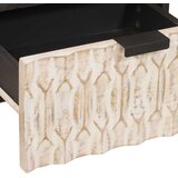  Nočna omarica 2 pcs Bela 40 x 33 x 46 cm Masiven les manga, (5000107147) | Shoptok.si