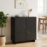  Komoda Crna 67 x 34,5 x 75 cm Konstruirano drvo Cijene
