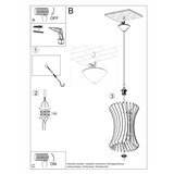 Nice Lamps Viseća svjetiljka u prirodnoj boji s drvenim sjenilom ø 30 cm Menges – | shoptok.hr