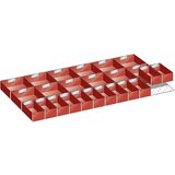 LISTA Komplet za delitev predala, 24 vstavnih posod, za višino 75 mm | Shoptok.si