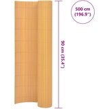 Dvostrana vrtna ograda PVC 90x500 cm žuta | shoptok.hr
